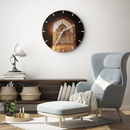 Zegar ścienny - Pomnik nieziemskiej miłości - 30x30 cm