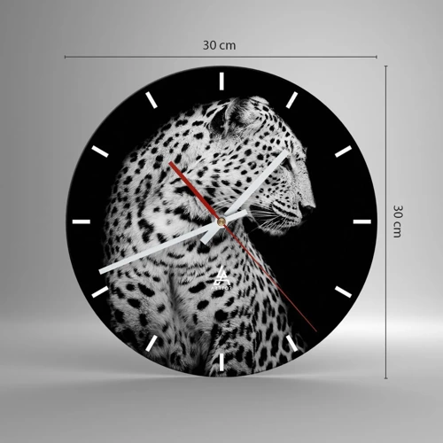 Zegar ścienny - Prawy profil doskonały! - 30x30 cm