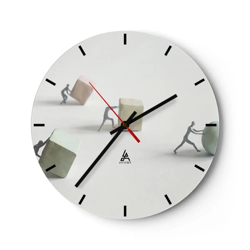 Zegar ścienny - Samo życie - 30x30 cm