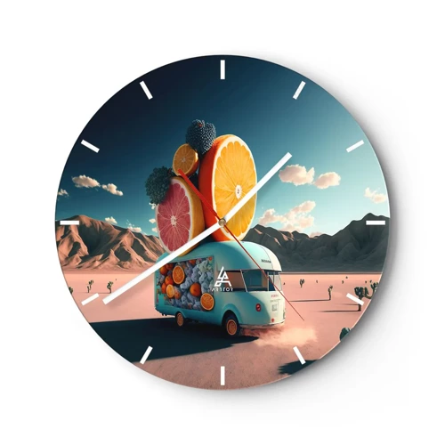 Zegar ścienny - Smak wakacji - 30x30 cm