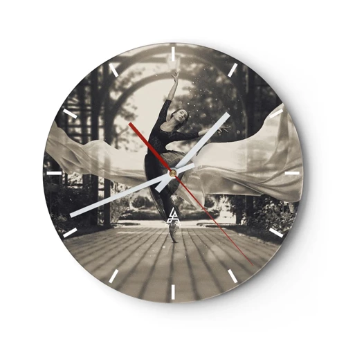 Zegar ścienny - Taniec ducha ogrodu - 30x30 cm
