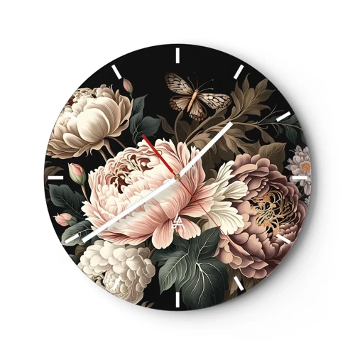 Zegar ścienny - W barokowym stylu - 30x30 cm