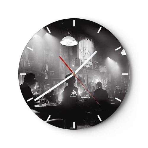Zegar ścienny - W jazzowym klimacie - 30x30 cm