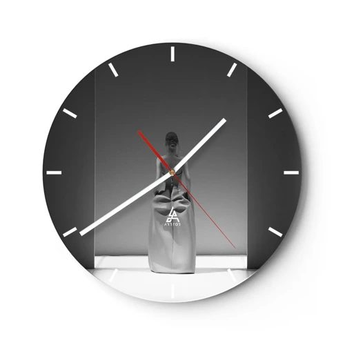 Zegar ścienny - Wyrafinowana prostota - 30x30 cm