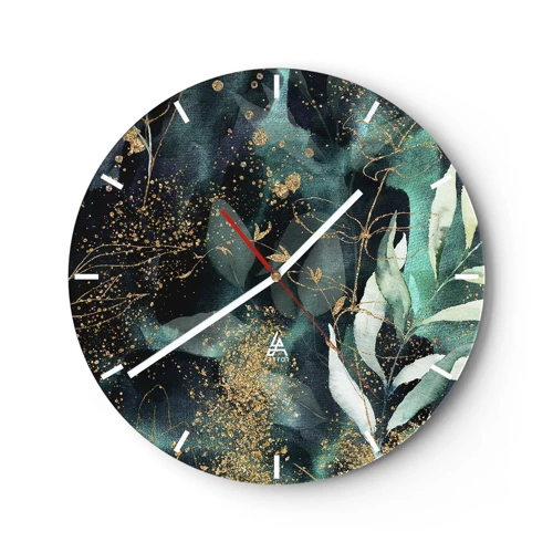 Zegar ścienny - Zaczarowany ogród - 30x30 cm