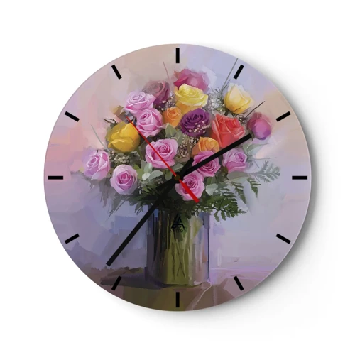Zegar ścienny - Zatrzymane piękno - 30x30 cm