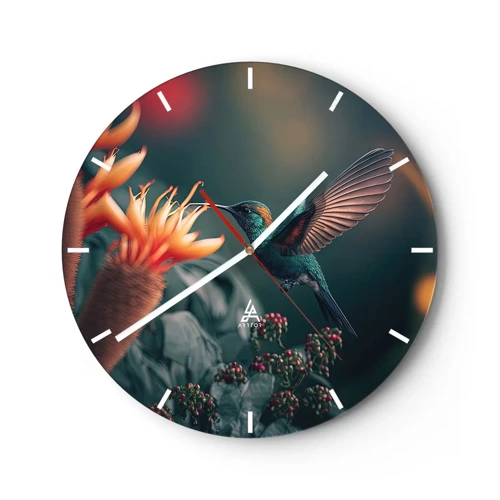 Zegar ścienny - naprawdę barwne życie - 30x30 cm