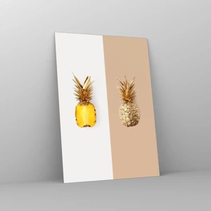 Obraz na szkle - Ananas dla nas - 50x70 cm