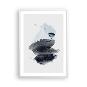 Plakat w białej ramie - Intensywność i ruch - 50x70 cm