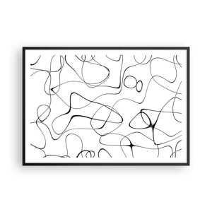 Plakat w czarnej ramie - Ścieżki życia, koleje losu - 100x70 cm